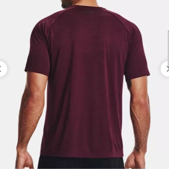 Under Armour Men's UA Velocity Short Sleeve Maroon Tee XXL NWT‎ - Picture 2 of 4